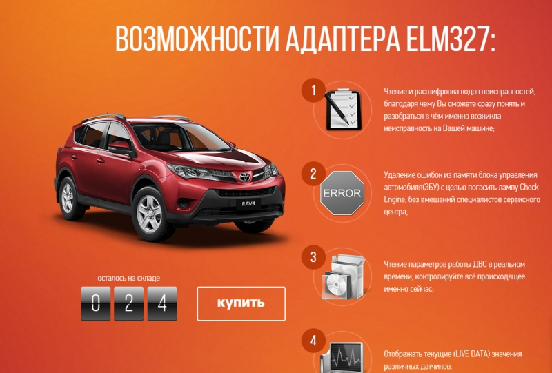 Автосканер ELM327