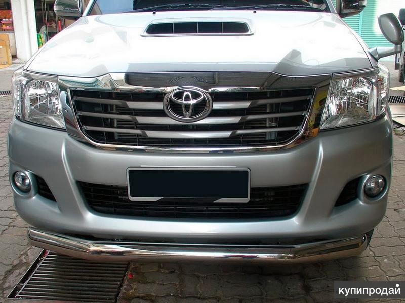 Защита перед. бампера(нерж.)Toyota Hilux12-15г