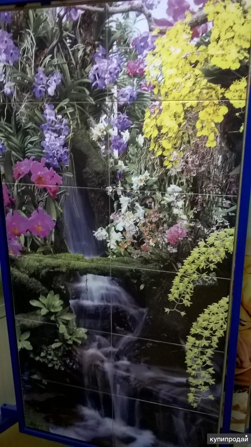 Фотоплитка для ванной комнаты,Панно для кухни на фартук.