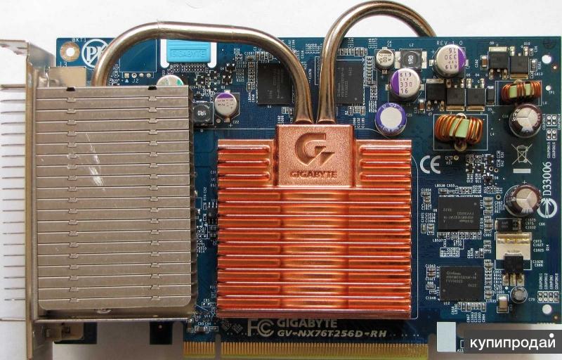 Gigabyte GeForce 7600 GT 560Mhz PCI-E 256Mb 1400Mh