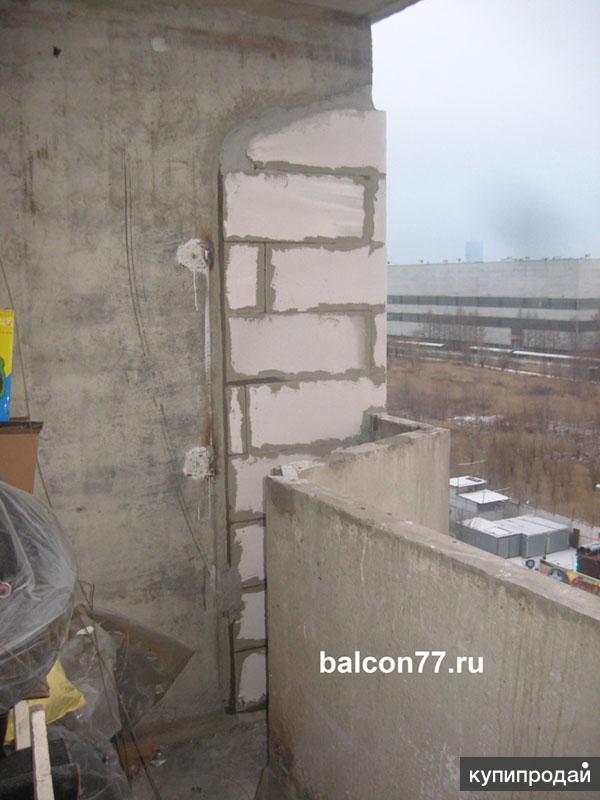 Пеноблок на балкон общежития..