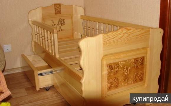 Кроватка своими руками из дерева