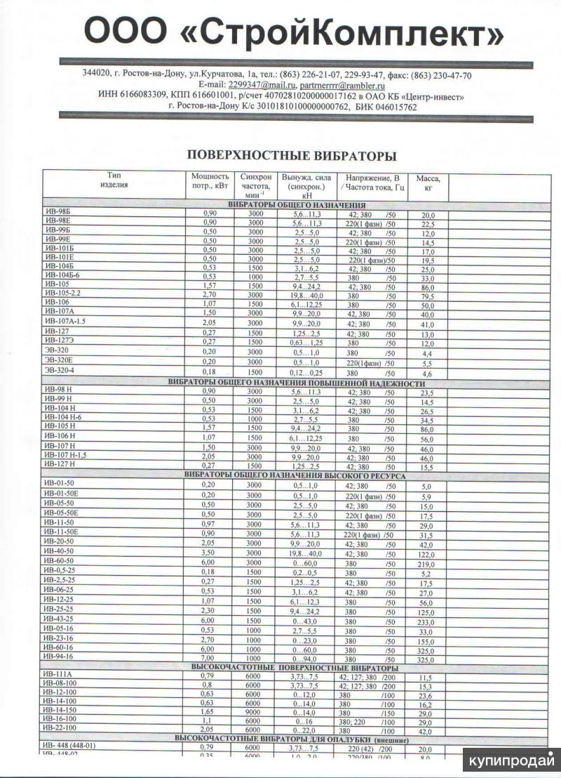 Вибратор Ив 98е Ростов