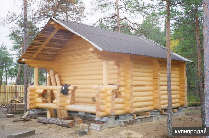 Дома, срубы, бани, беседки из бревна на заказ СПб