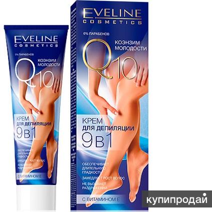 Крем для депиляции 9 в 1 Коэнзим Молодости Eveline Q10
