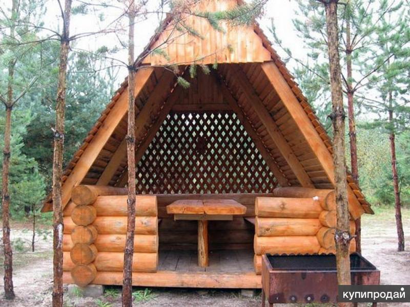 Беседка из бревен для дачи Беседка из бревен для дачи