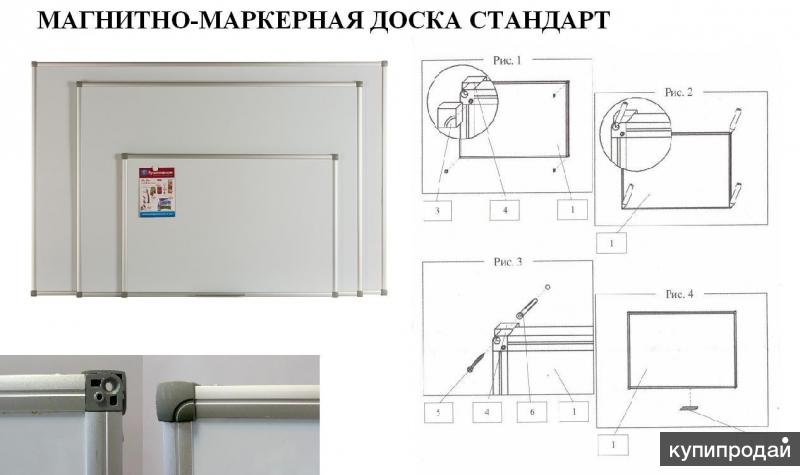 Магнитно-маркерная доска стандарт - инструмент креативной рекламы