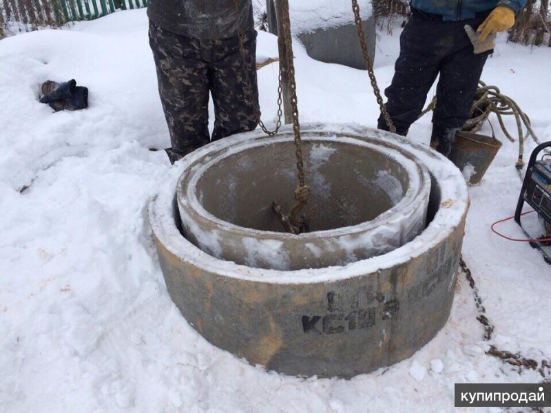 Копка колодцев с кольцами Копка колодцев с кольцами