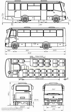 Кавз 4238 схема салона