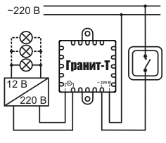 Гранит 1500 блок защиты ламп схема принципиальная