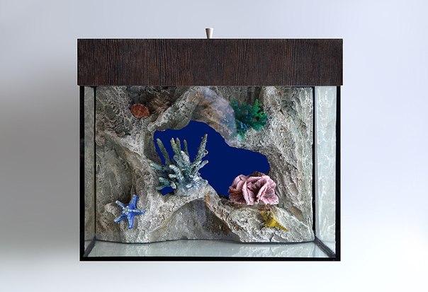 AQUAEL - 3D-фон для аквариума Бамбук - 118х47 см (полиуретан)