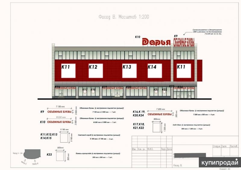 Реестр согласованных дизайн проектов размещения вывесок