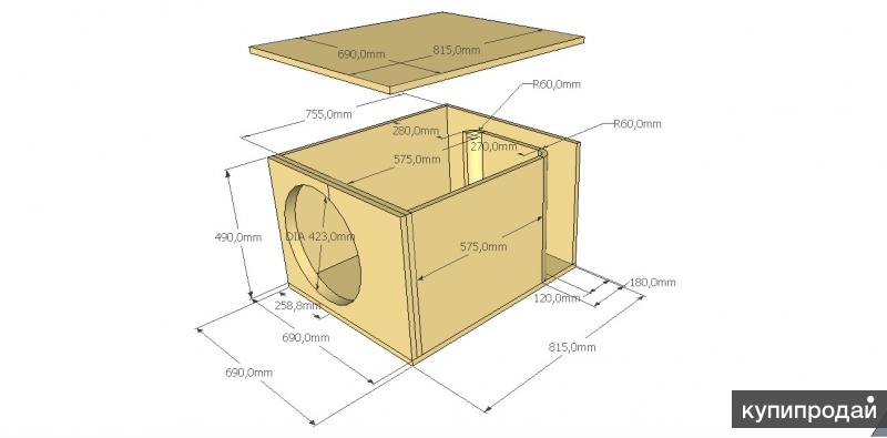 Конфигуратор короба для сабвуфера
