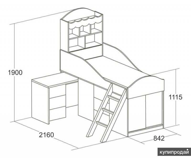 Размеры детской мебели