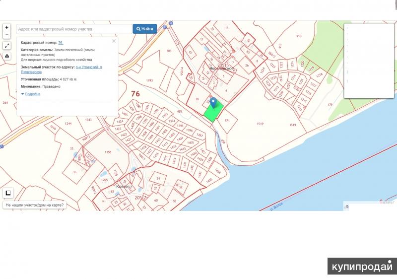 Кадастровая карта красное на волге
