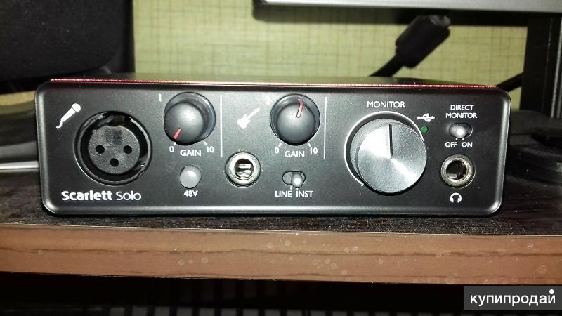 Звуковая карта focusrite scarlett solo 2nd gen