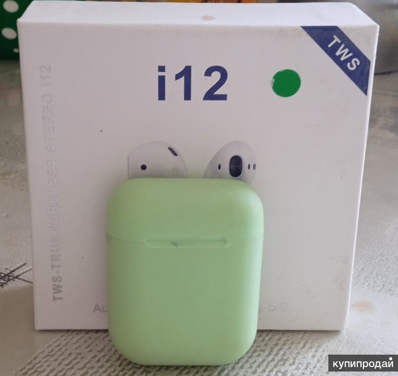 Наушник i12. Activ TWS i12 Mint 118466. I12 зеленый.