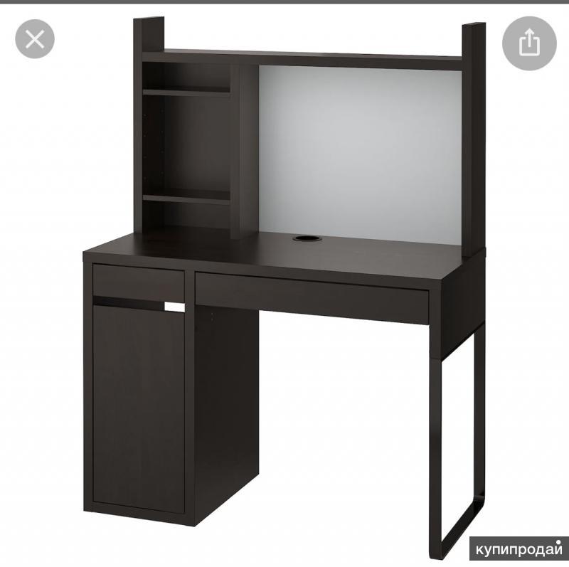 Компьютерный стол IKEA чёрный в Москве