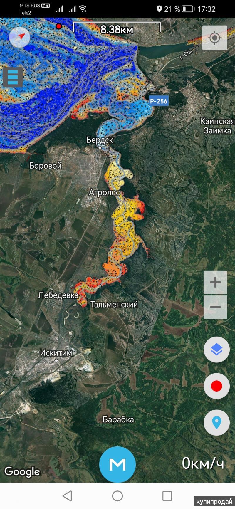 Карта глубин овх новосибирск