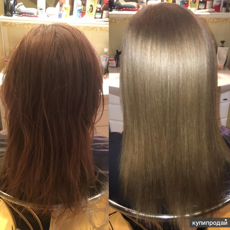 Ботокс для волос на тонкие волосы фото до и после