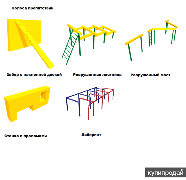 Полоса препятствий вдв схема