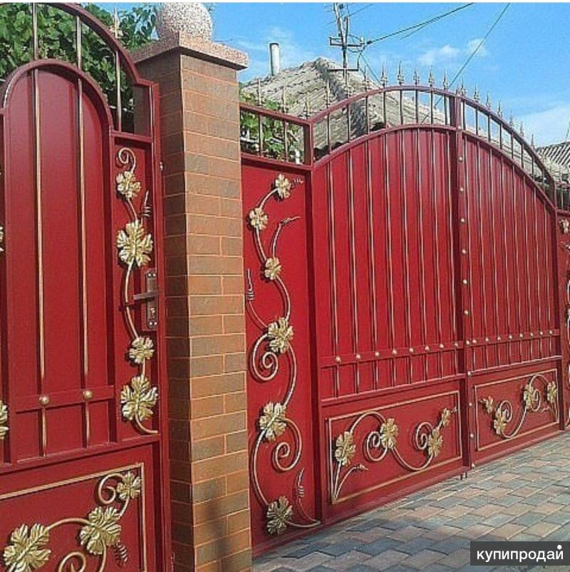 Каким цветом покрасить ворота дома фото