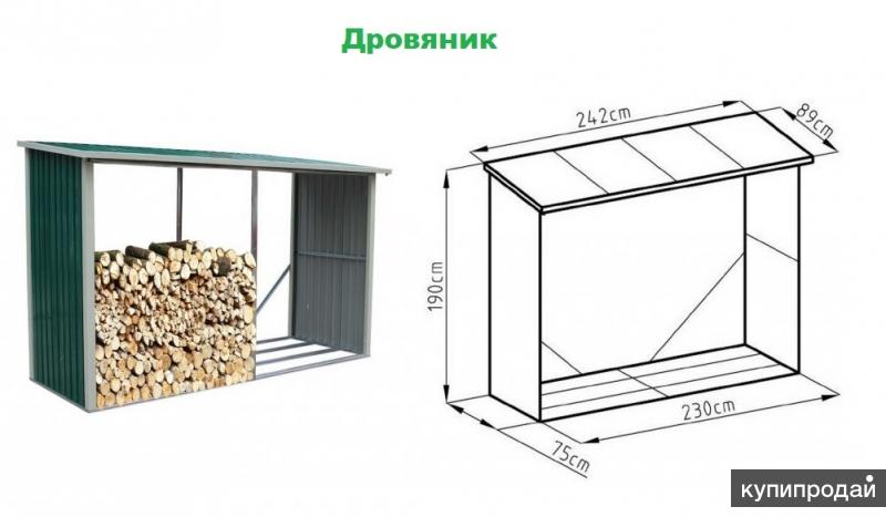 Схема дровница своими руками