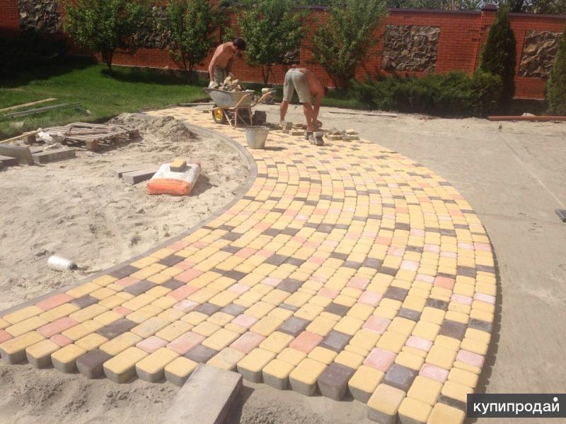 Укладка тротуарной плитки в краснодаре
