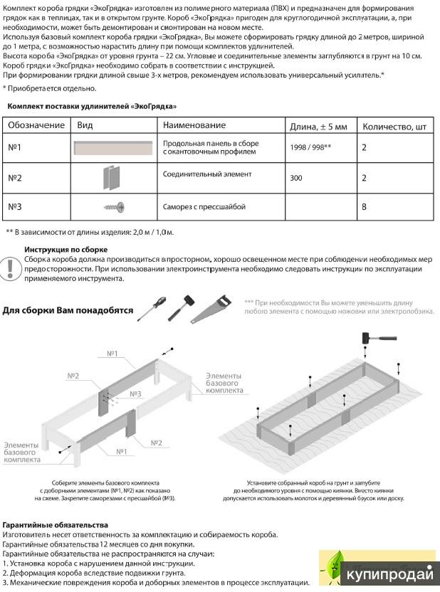 Схема сборки оцинкованных грядок