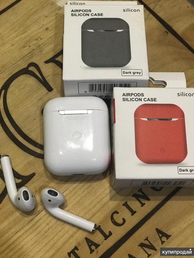Наушники Apple airPods + чехол В подарок