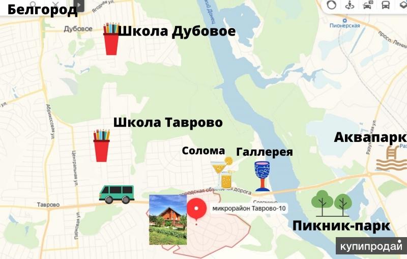 Карта таврово белгородской области с улицами