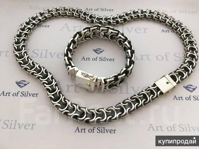 Продам великолепную новую мужскую Цепь, из высокопробного серебра - 960 * пробы