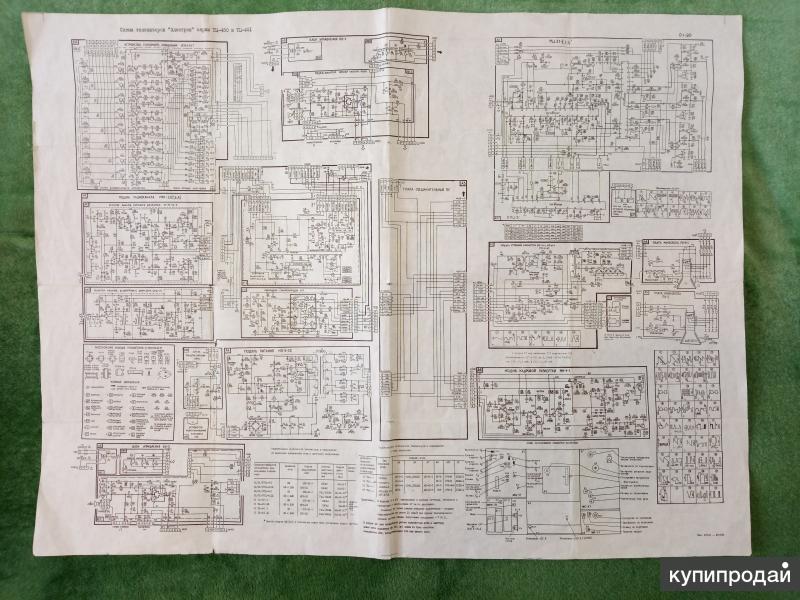 схема телевизора Электрон 51тц 451д circuit