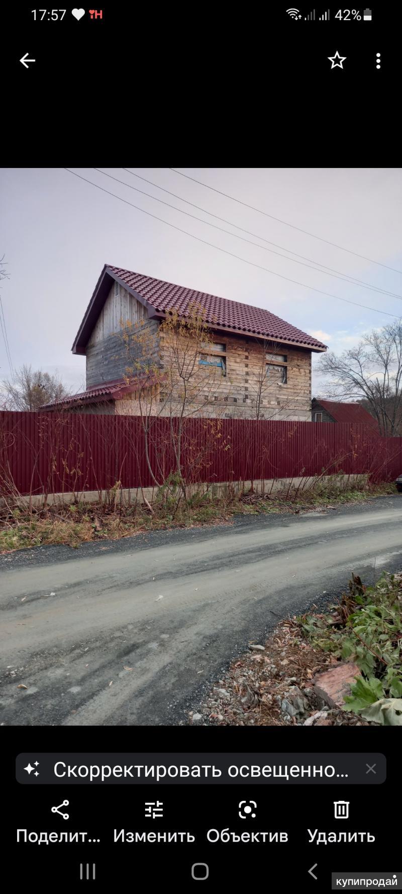 Дача 100 м2 11 соток земли в Южно-Сахалинске