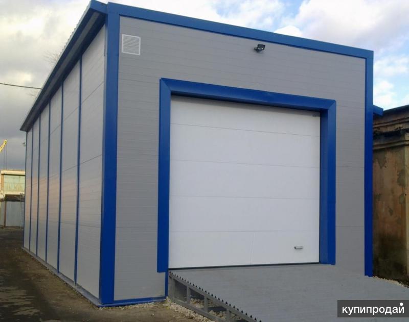 Гараж из металлокаркаса и сэндвич-панелей в Балашихе