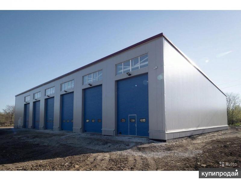 Гараж из металлокаркаса и сэндвич-панелей в Балашихе