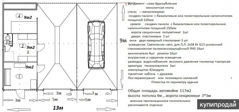 Проект канализации мойки самообслуживания