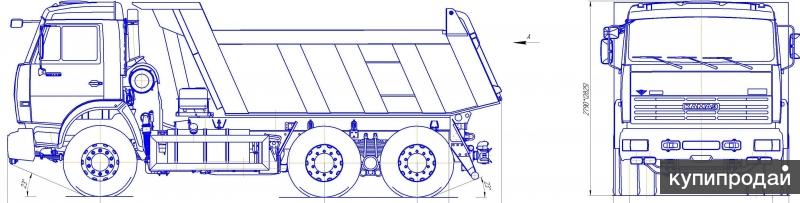 Чертеж камаз самосвал