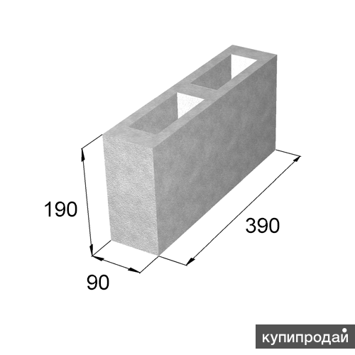 пеноблок перегородочный размеры