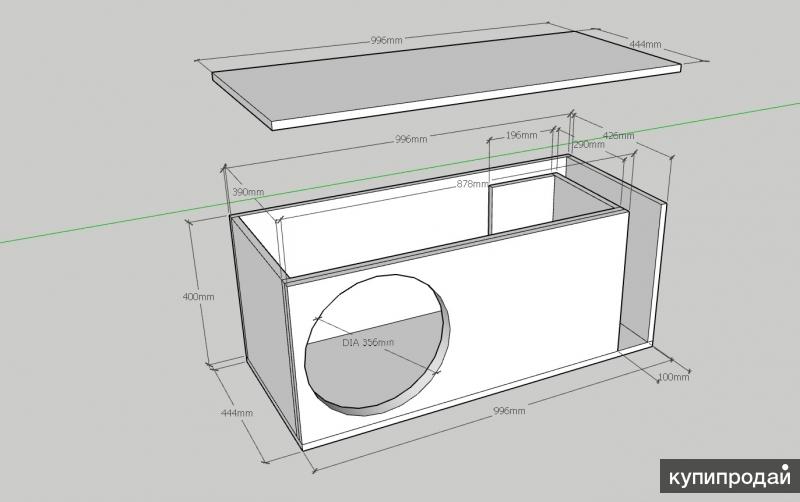 Конфигуратор короба для сабвуфера