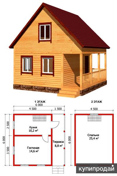 Брусовые дома 6 6 проекты