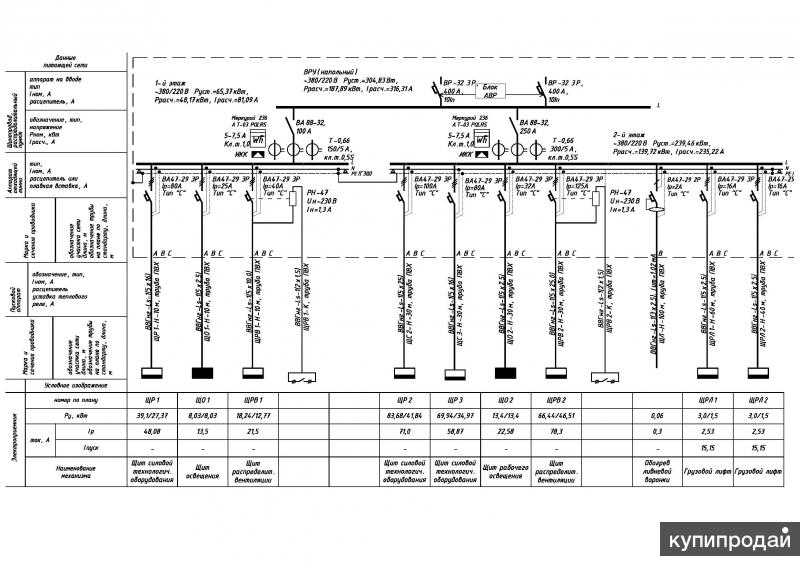 Вру схема электрическая принципиальная однолинейная