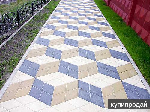 Укладка тротуарной плиткой частный дом
