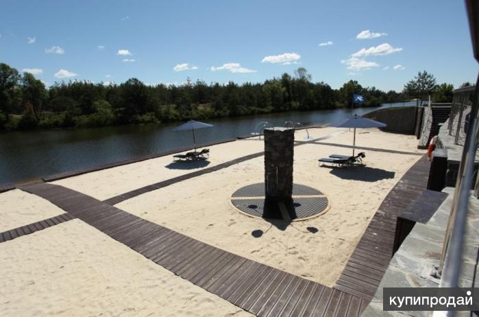 Обустройство пляжа на реке