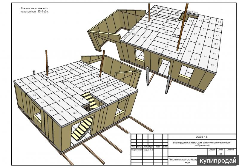 Проект домов из панелей сип панелей