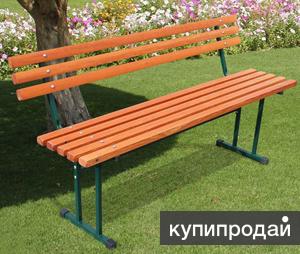 Скамья садовая / лавочка садовая со спинкой