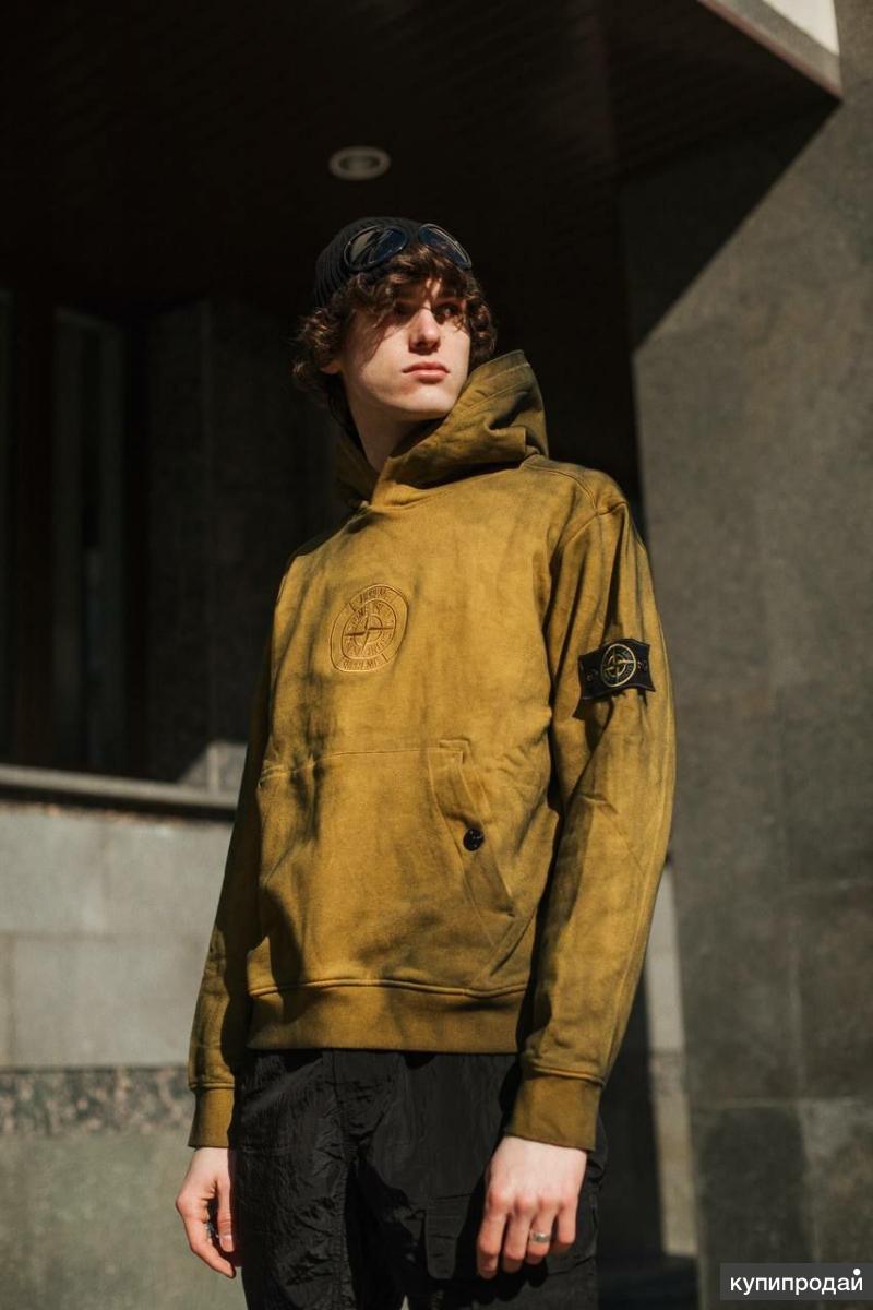 Stone Island Supreme X Supreme Hoodie SS19 Dust