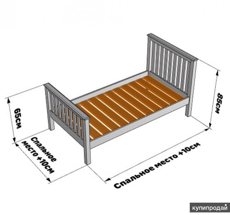 Размеры полутороспальной кровати взрослой