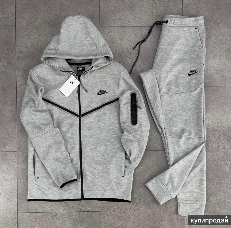 Nike Tech Fleece костюм серый