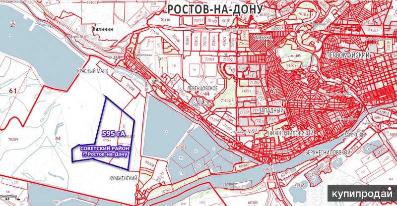 Карта ростова по районам города